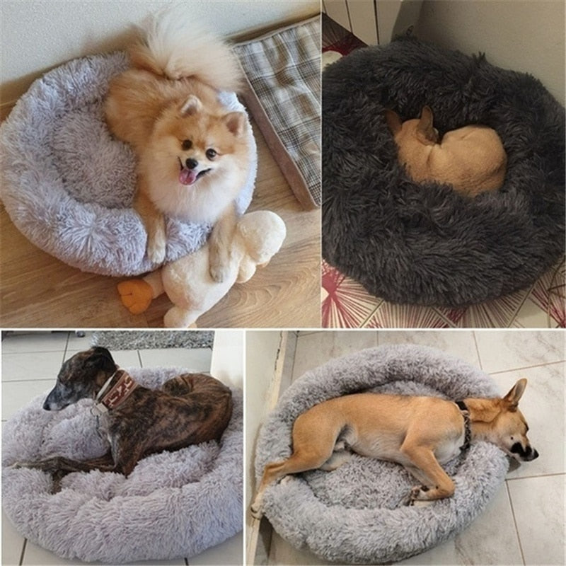 Anxiety Calming Donut Dog Bed - hugostreats