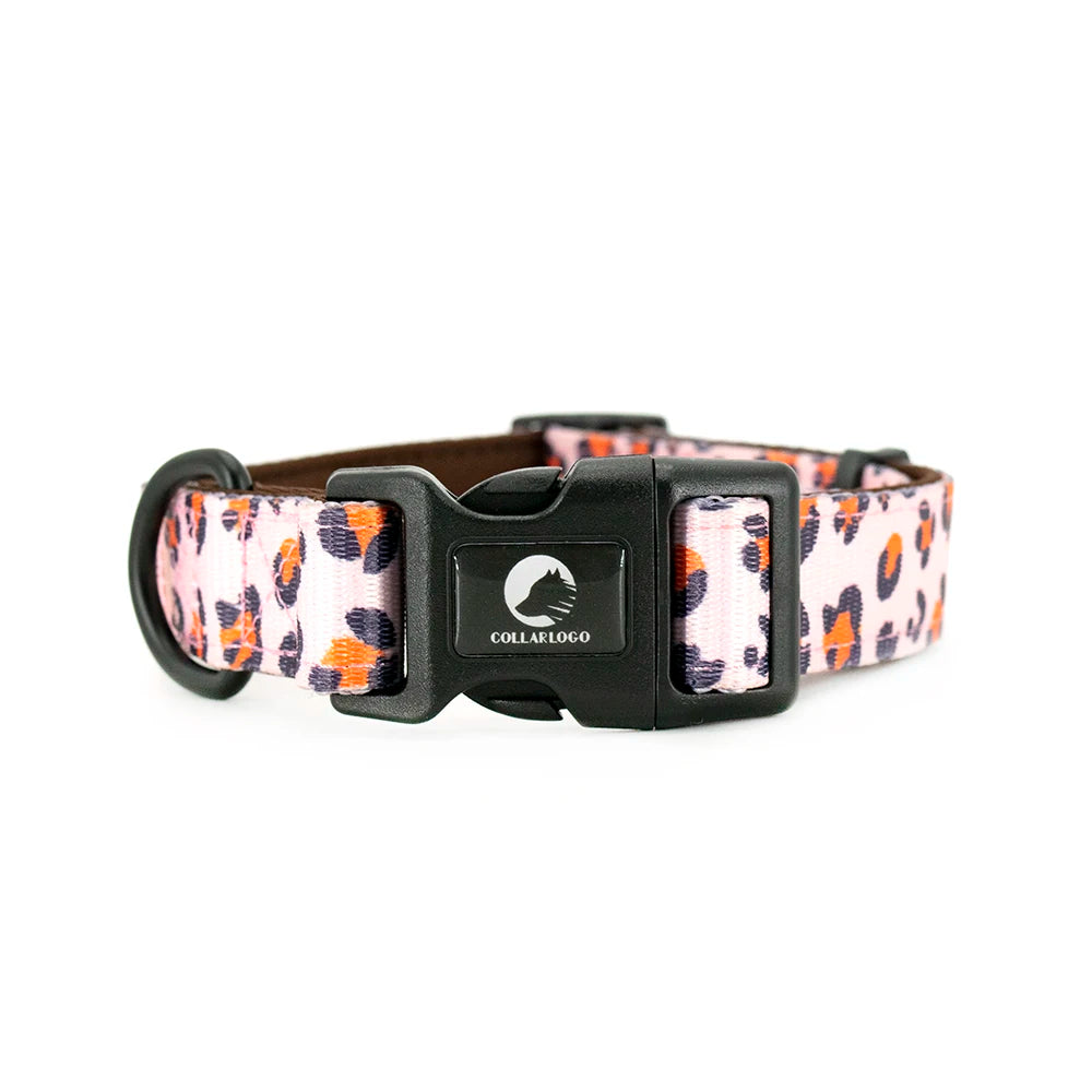 Adjustable Neck Harness - Leopard Print