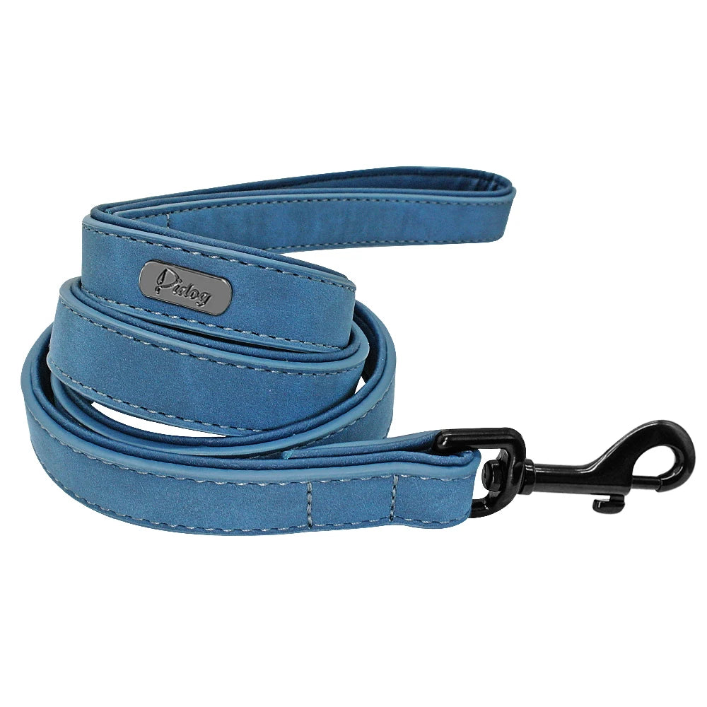 Personalised Collar & Leash Set - Blue