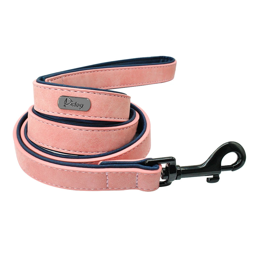 Personalised Collar & Leash Set - Pink