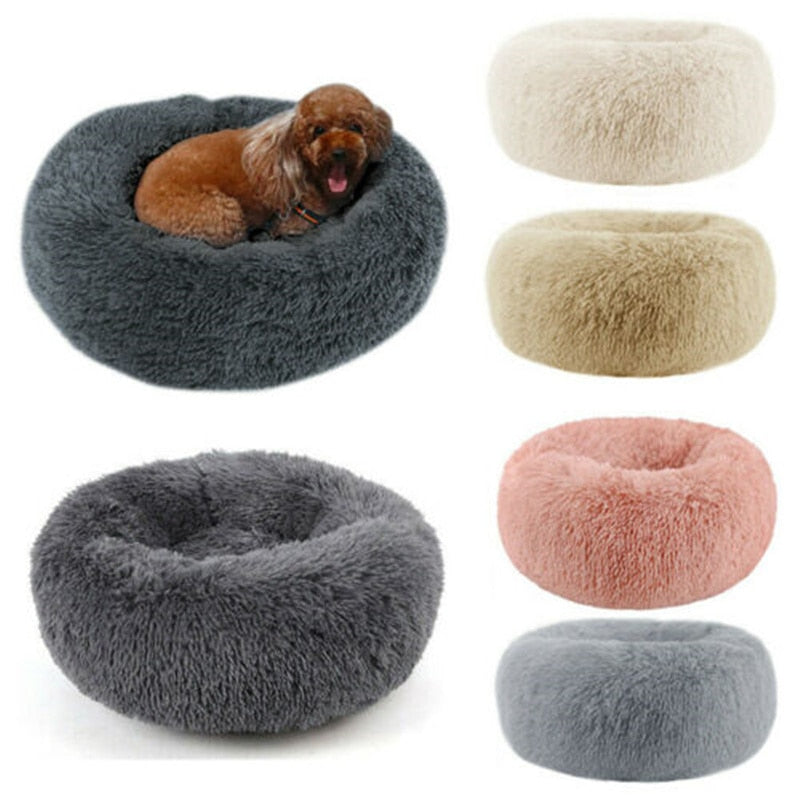 Anxiety Calming Donut Dog Bed - hugostreats