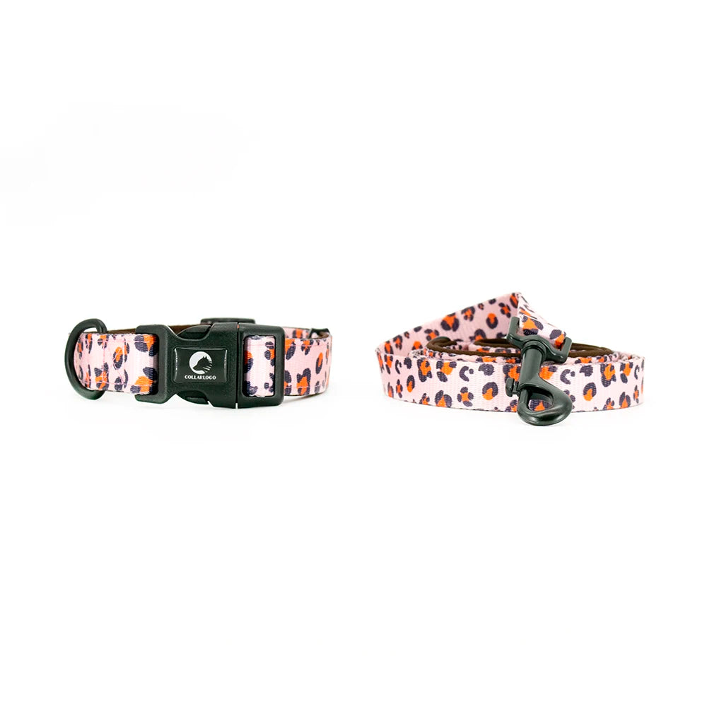 Adjustable Neck Harness - Leopard Print