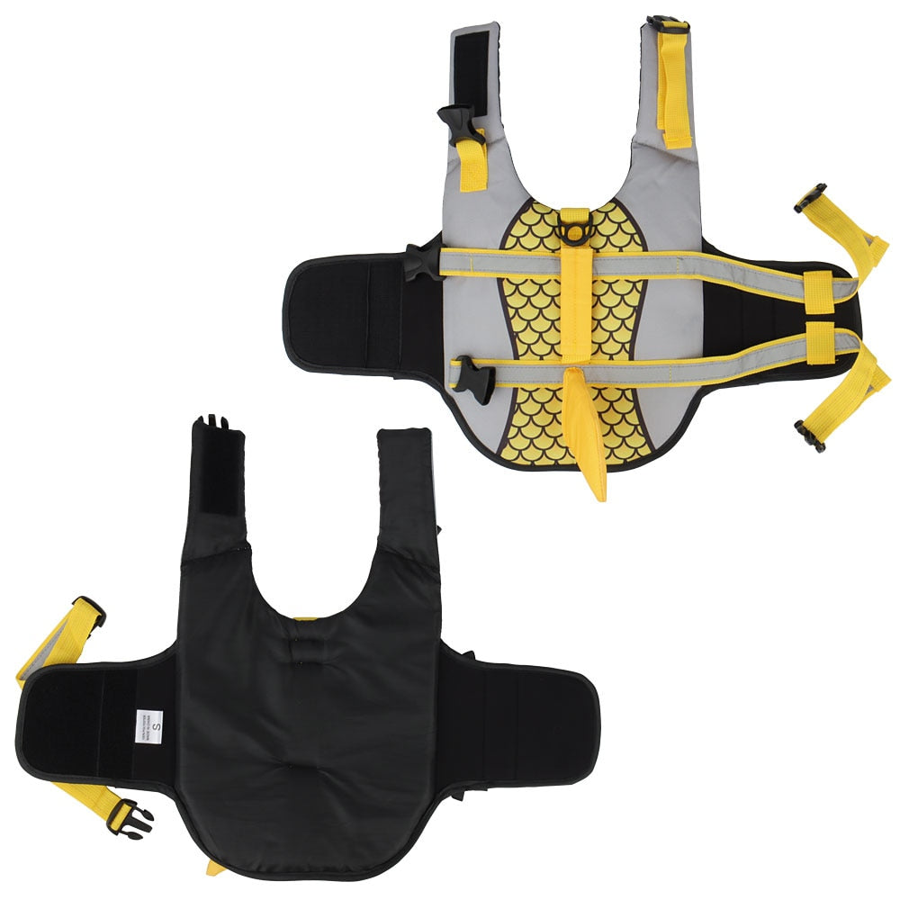 Dog Shark Fin life Jacket - hugostreats