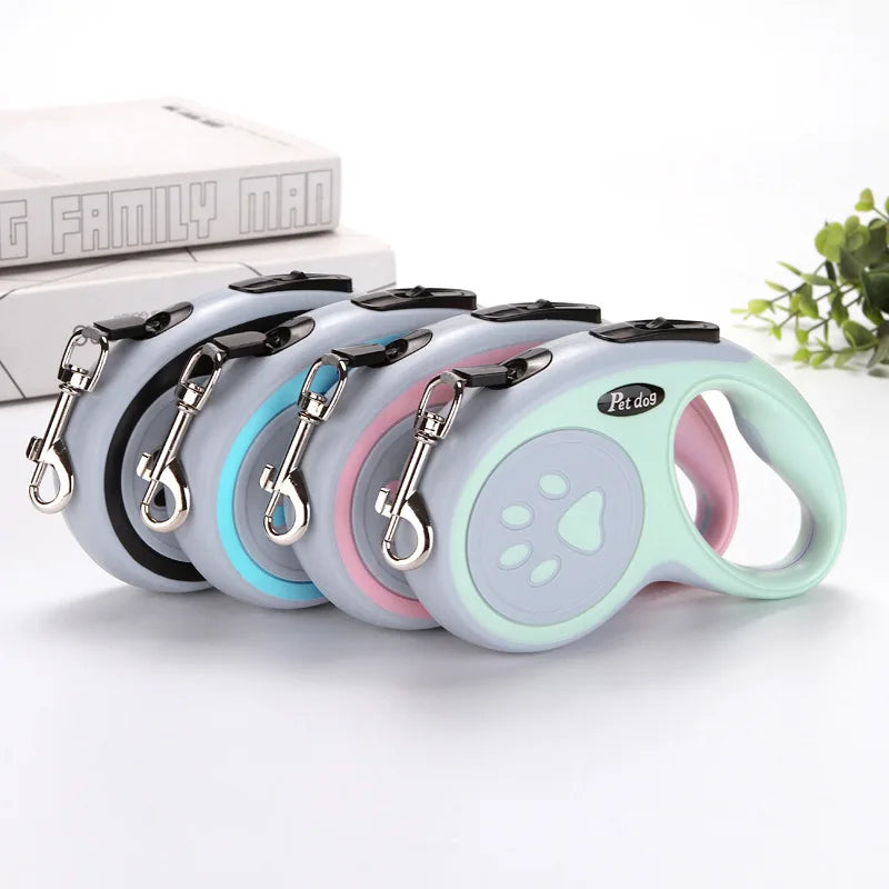 Retractable Nylon Dog leash (3m+5m)