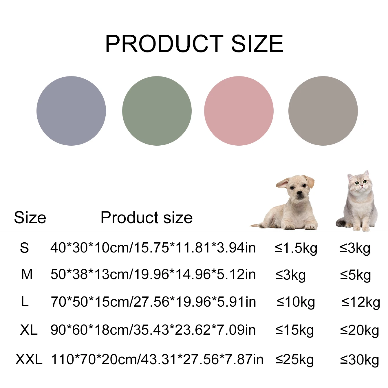 Luxury Circle Dog Bed - Khaki