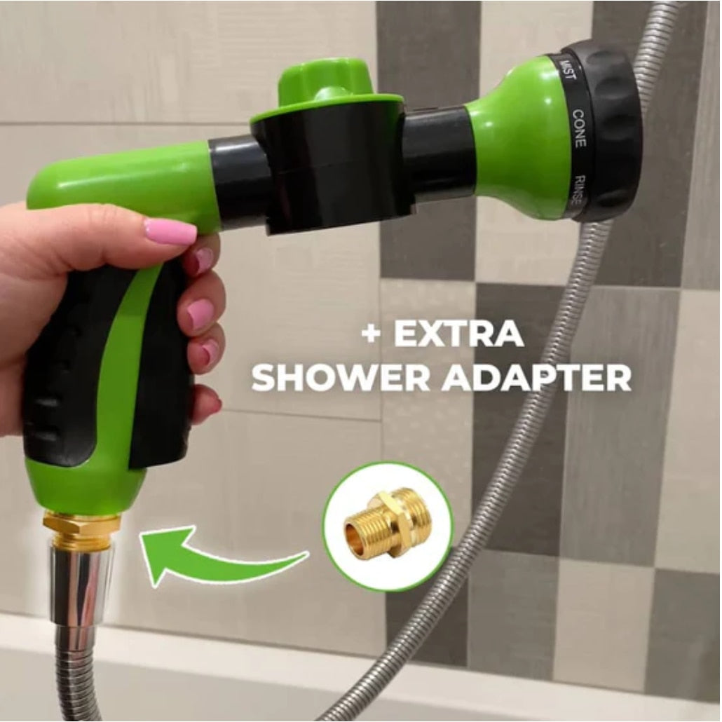 High-pressure Sprayer Nozzle Hose dog shower Gun 3 Mode Adjustable Pet Wash Cleaning bath Water Foam Soap Sprayer dog clean tool - hugostreats
