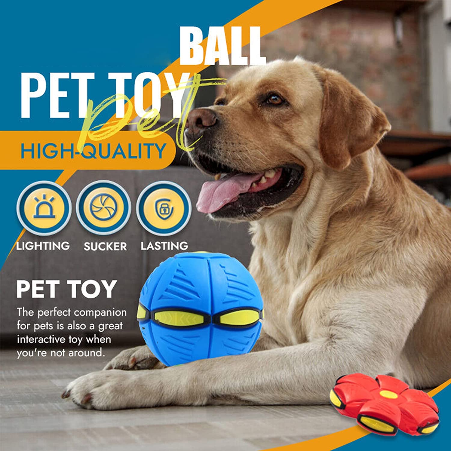 Flying Saucer light Up Ball - hugostreats