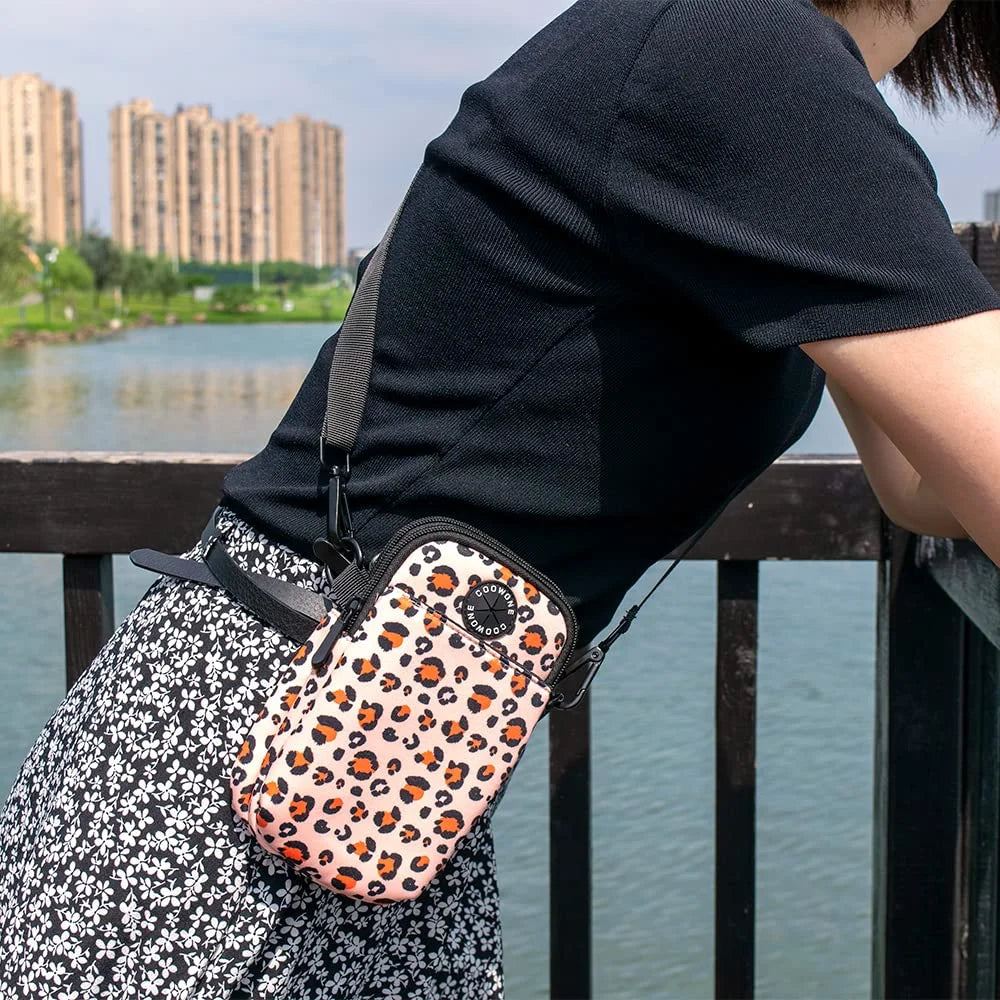 Walking Bag Built-In - Leopard Print