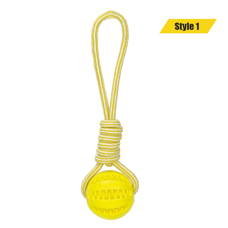 Dog Interactive Rope Ball Toys