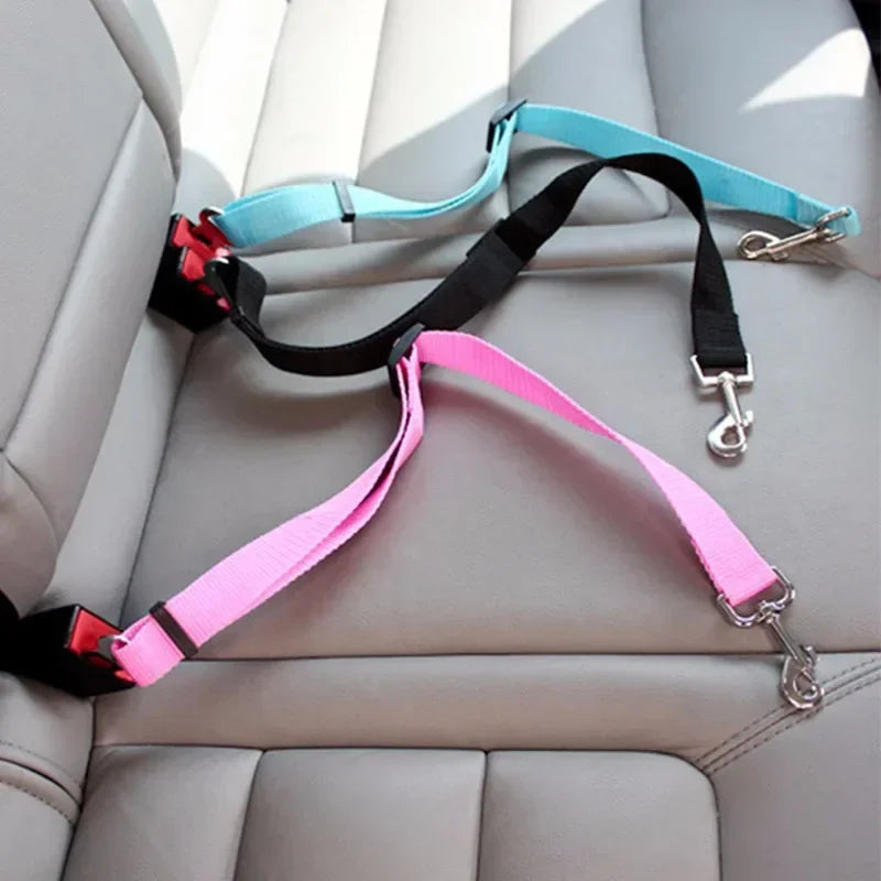 Dog Car Safety Leash - Pink