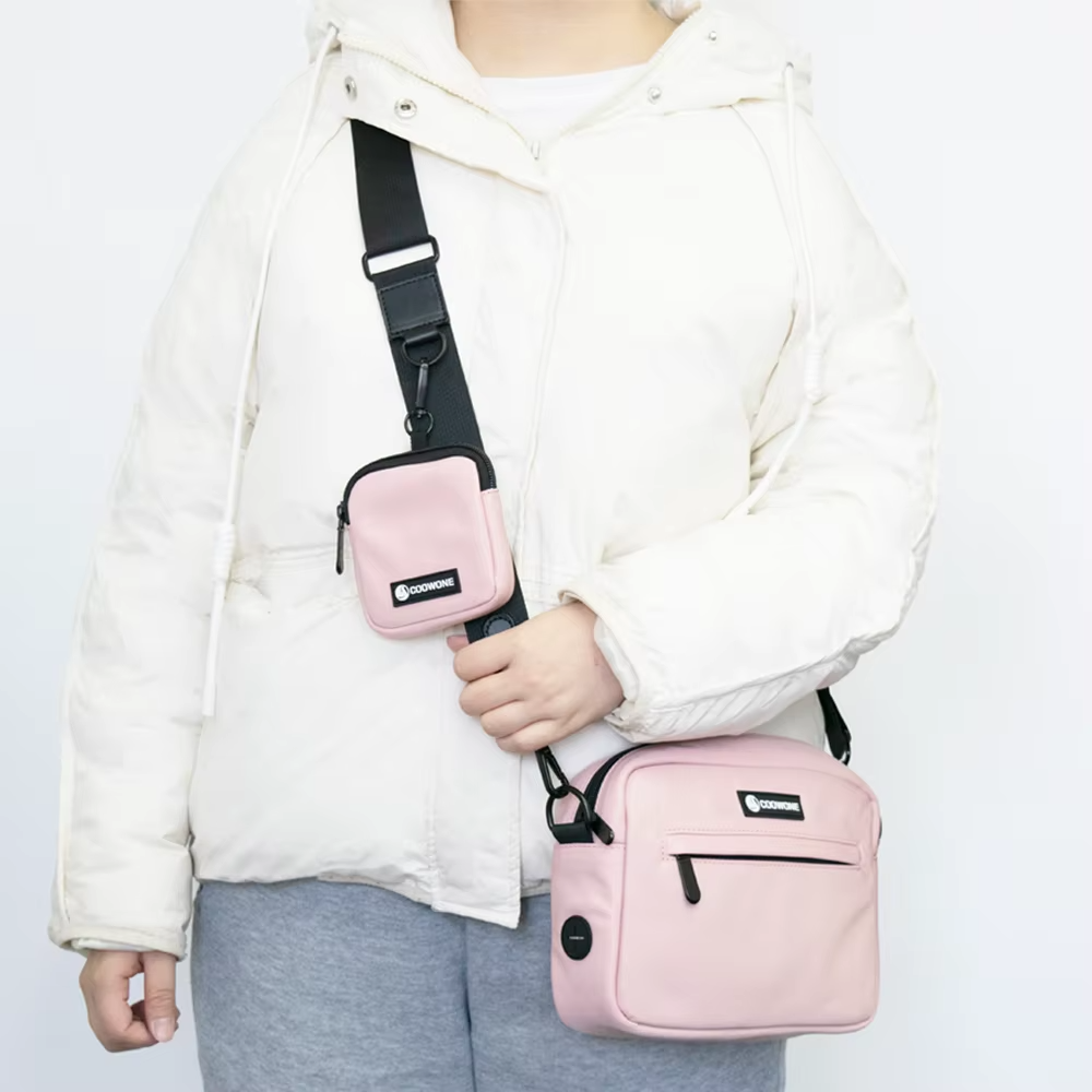 Dog Walking Bag + Treats Pouch - Pink