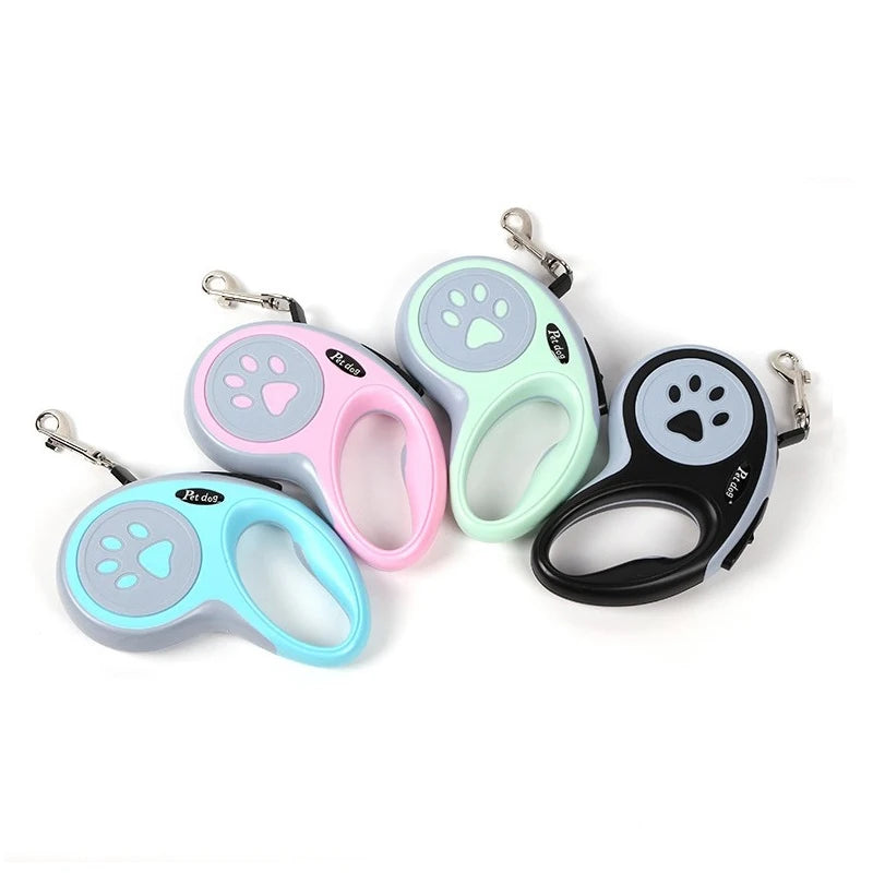 Retractable Nylon Dog leash (3m+5m)
