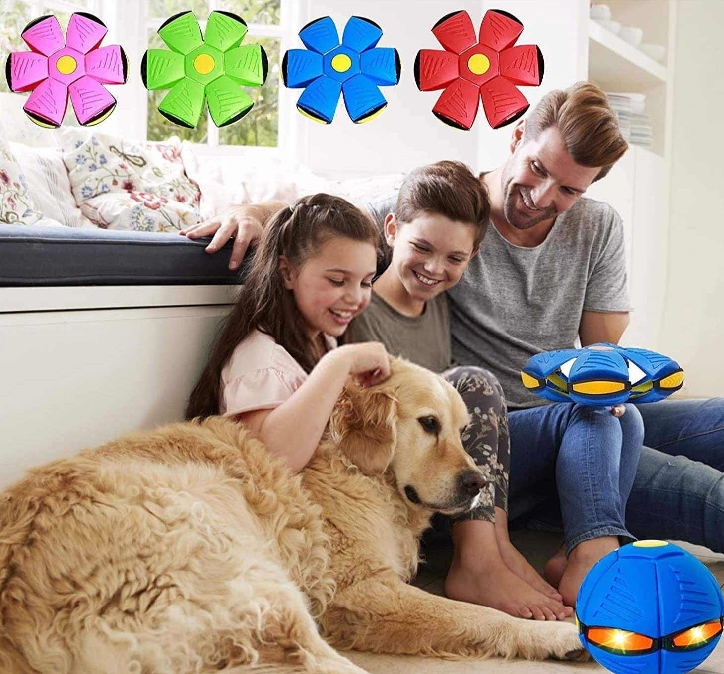 Flying Saucer light Up Ball - hugostreats