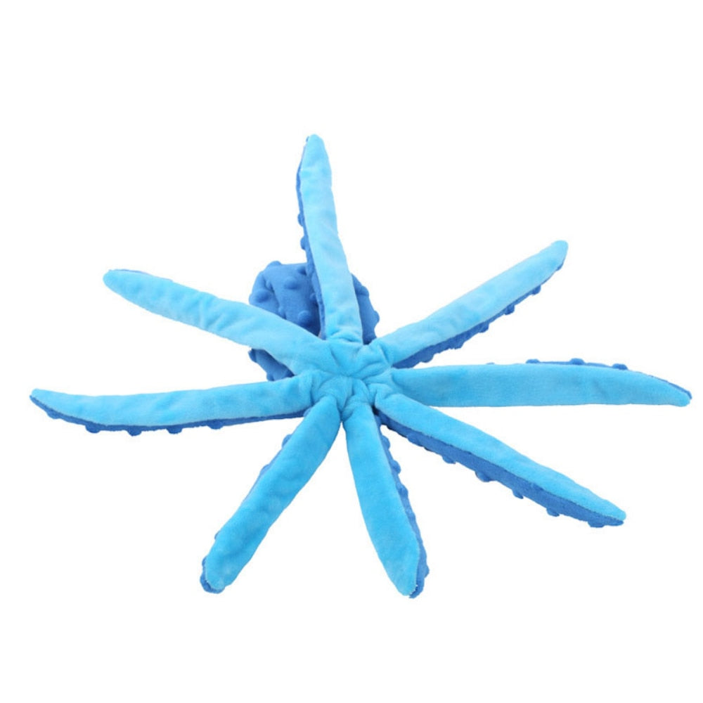 Squeaky Plush Octopus - hugostreats