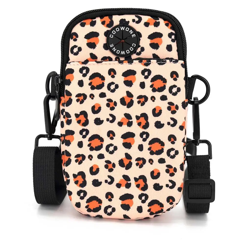 Walking Bag Built-In - Leopard Print
