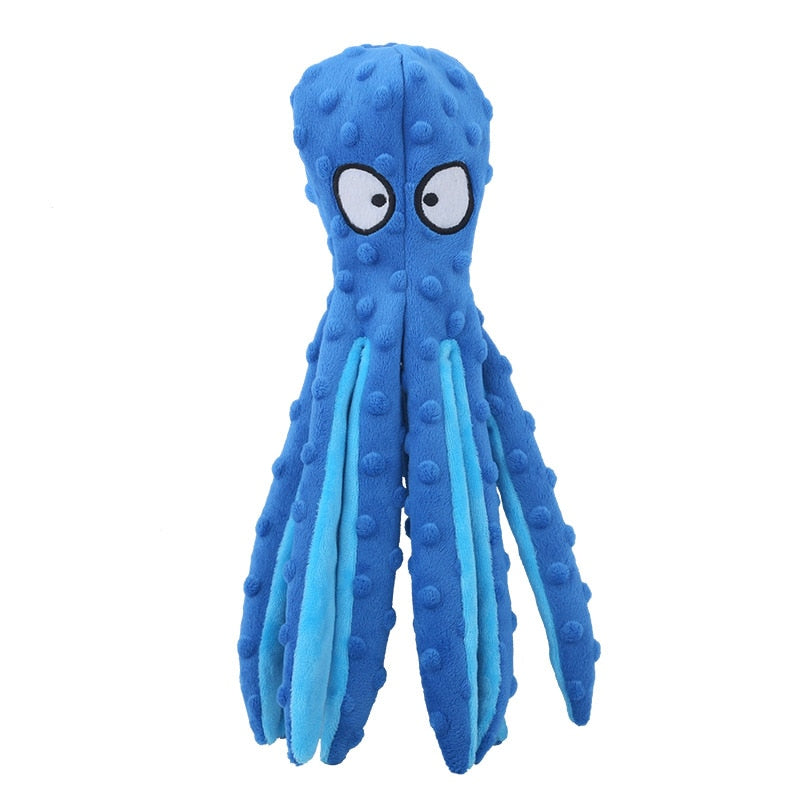 Squeaky Plush Octopus - hugostreats