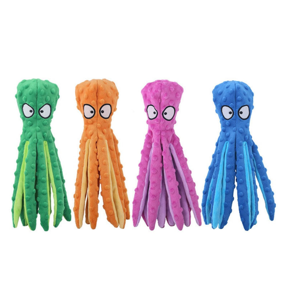 Squeaky Plush Octopus - hugostreats