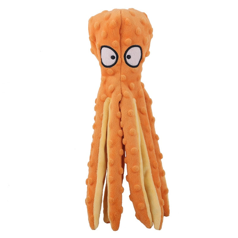 Squeaky Plush Octopus - hugostreats