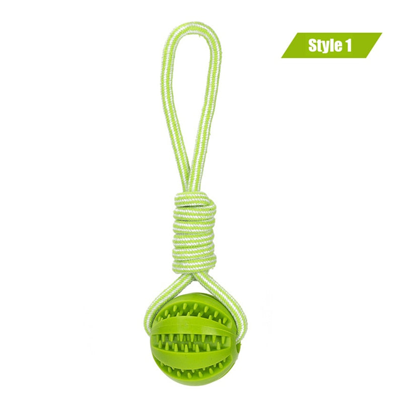 Dog Interactive Rope Ball Toys