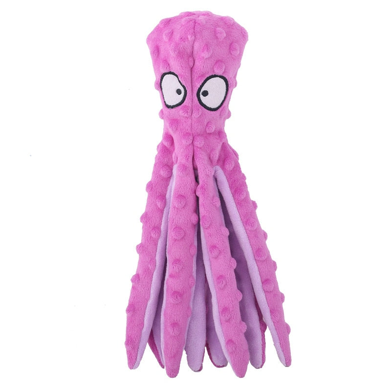 Squeaky Plush Octopus - hugostreats
