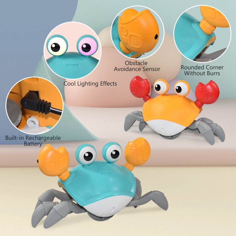 Playful Paws Interactive Crab Toy - hugostreats