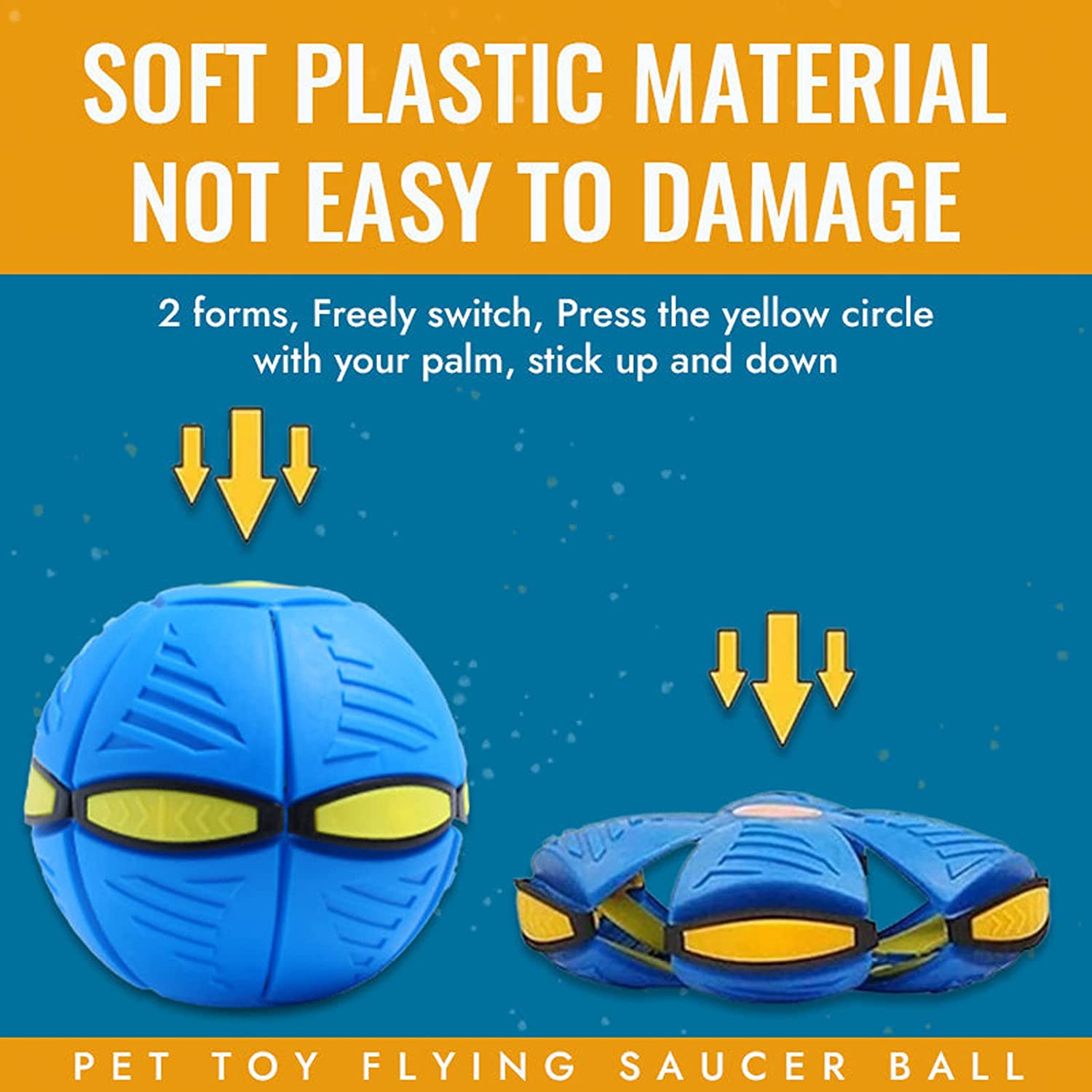 Flying Saucer light Up Ball - hugostreats