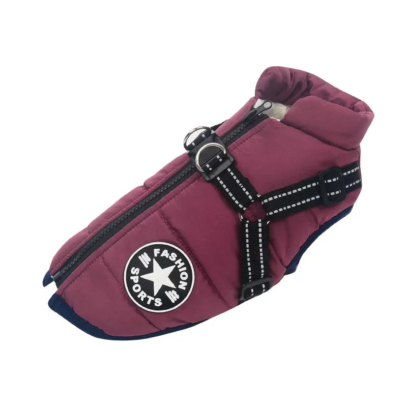 Trail Coat with built in Harness - Purple