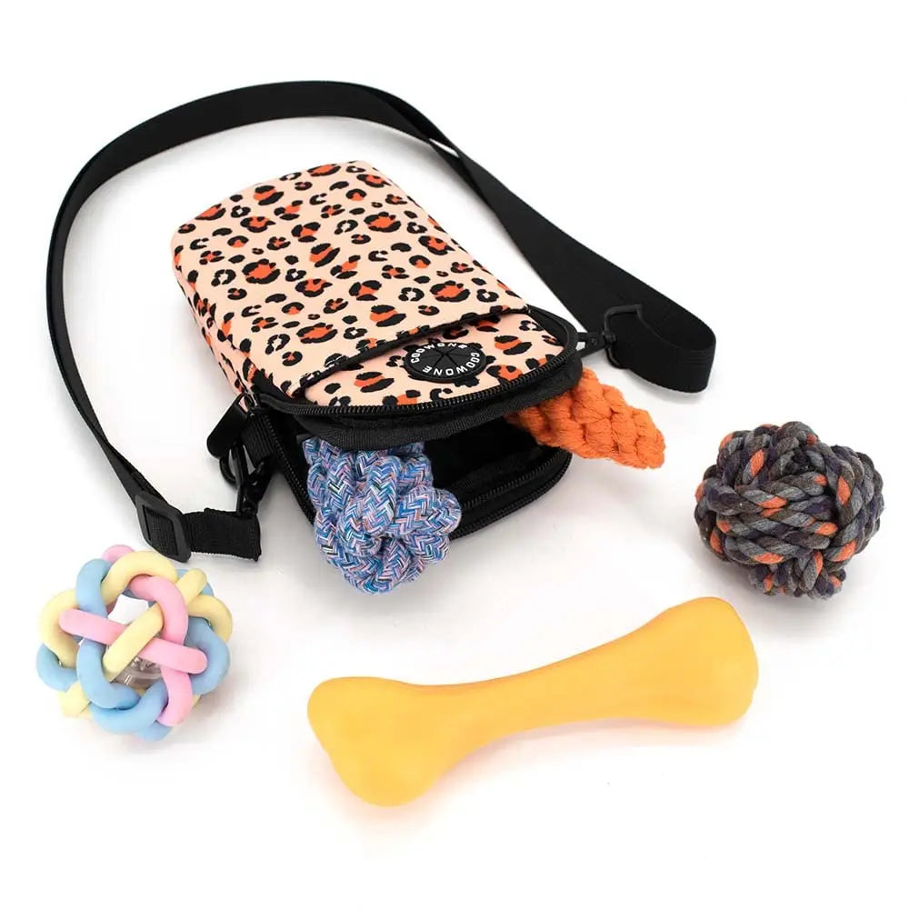 Walking Bag Built-In - Leopard Print