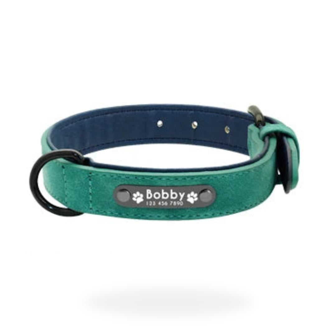 Personalised Collar & Leash Set - Green