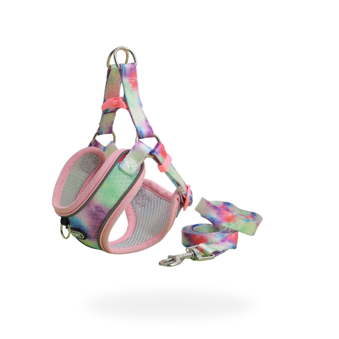 Full Control Harness + Leash - Pink