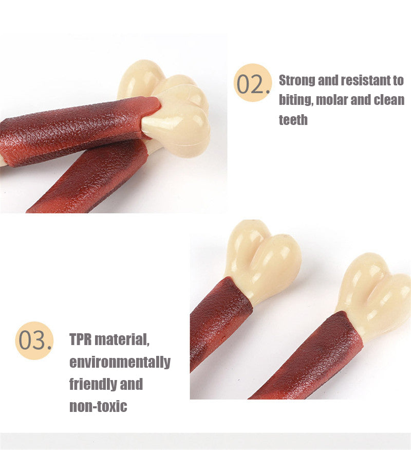 Beef Flavoured Dog Toy Bone