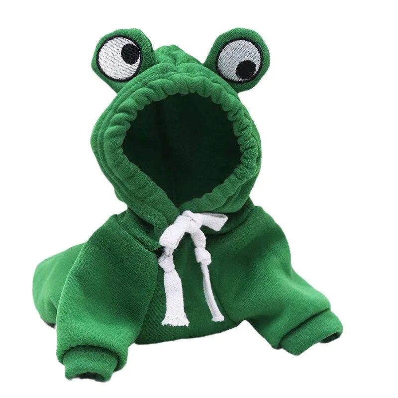 Doggie Frog Hoody (Small-Medium Breeds)