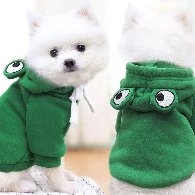 Doggie Frog Hoody (Small-Medium Breeds)