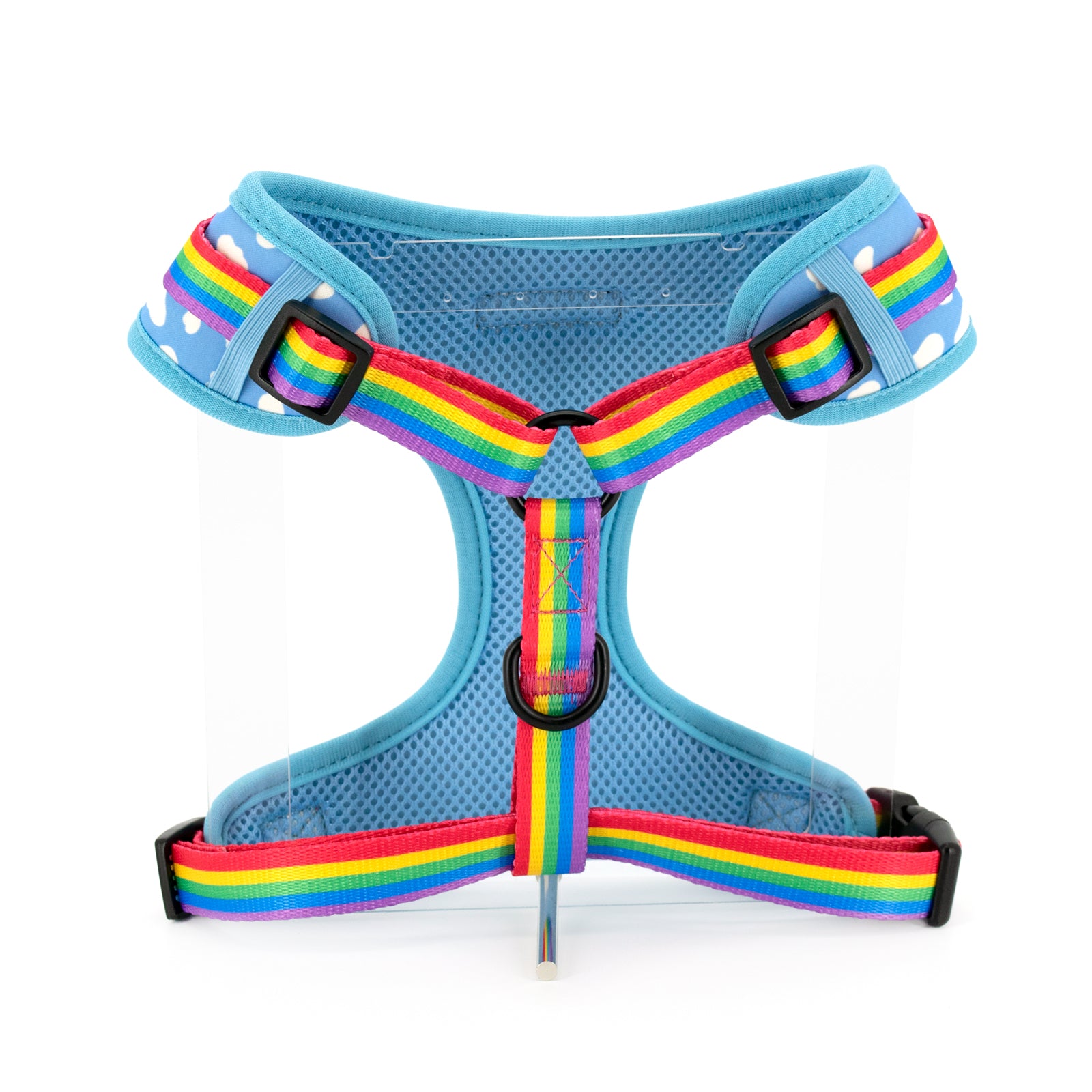 Adjustable Neck Harness - Rainbow Cloud