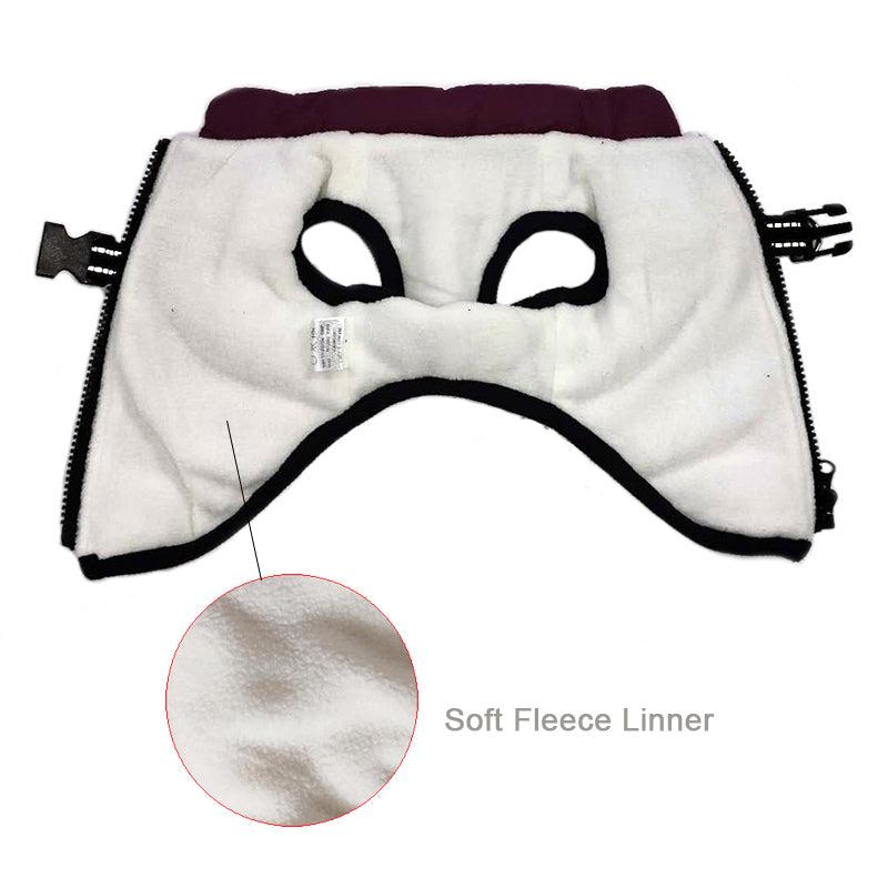 Dog Coat With Built In Harness - Purple
