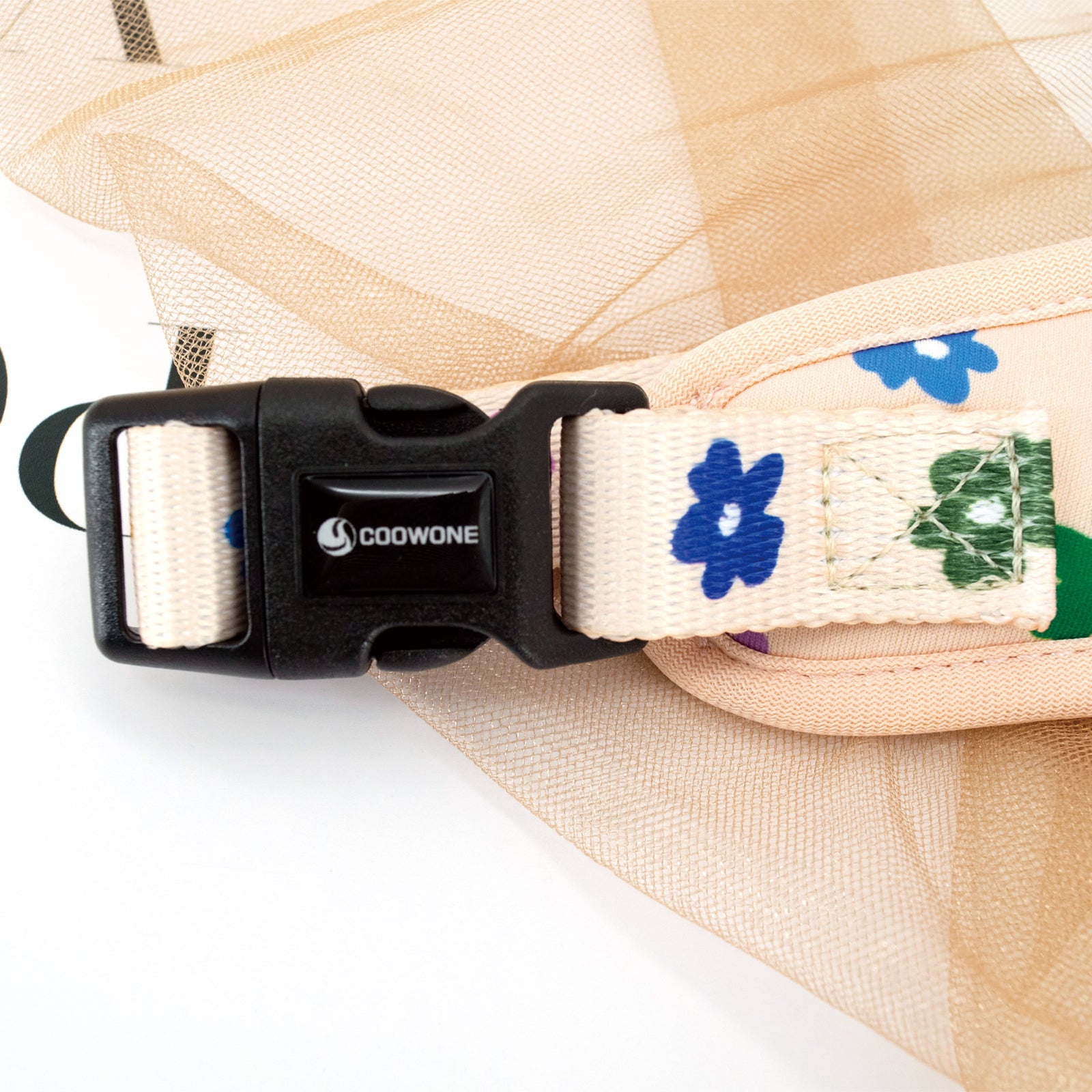 Adjustable Neck Harness - Floral Rainbow