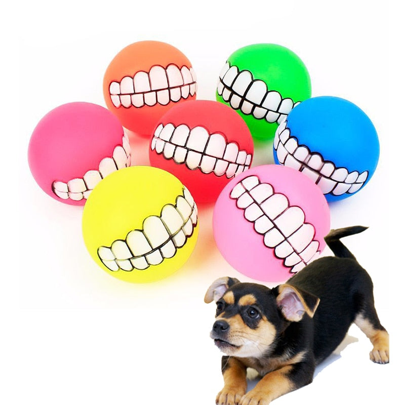 Dog Funny Ball with Teeth