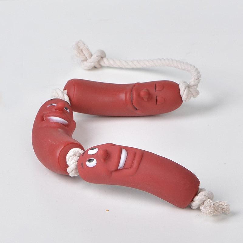 Single/Three Sausages Toy - hugostreats