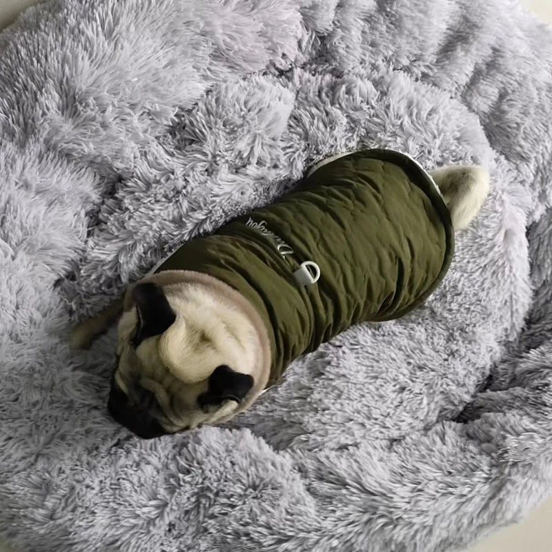 Luxury Fur Collar Coat - Green