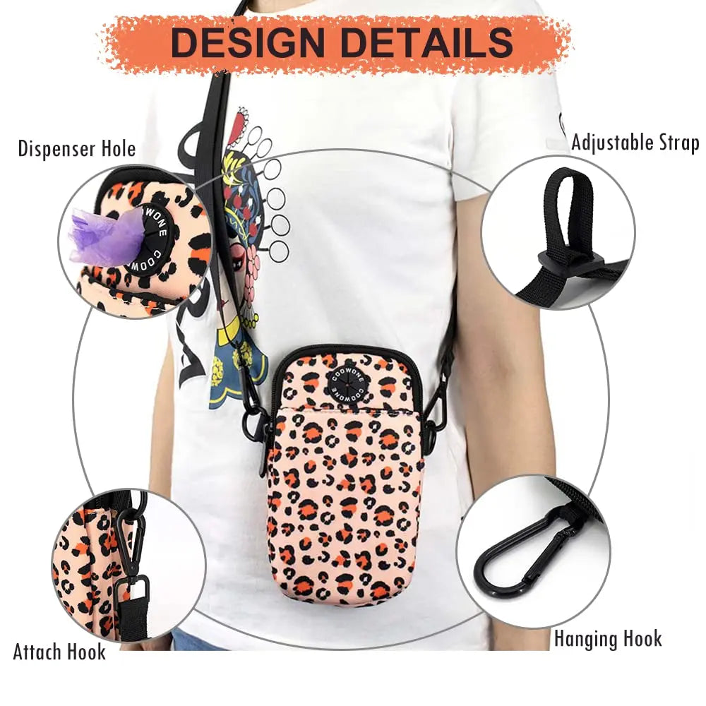 Walking Bag Built-In - Leopard Print