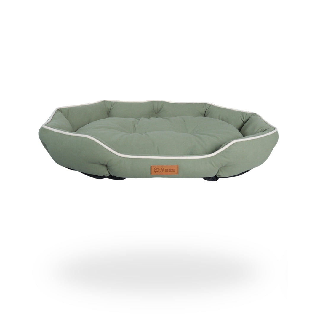 Luxury Circle Dog Bed - Green
