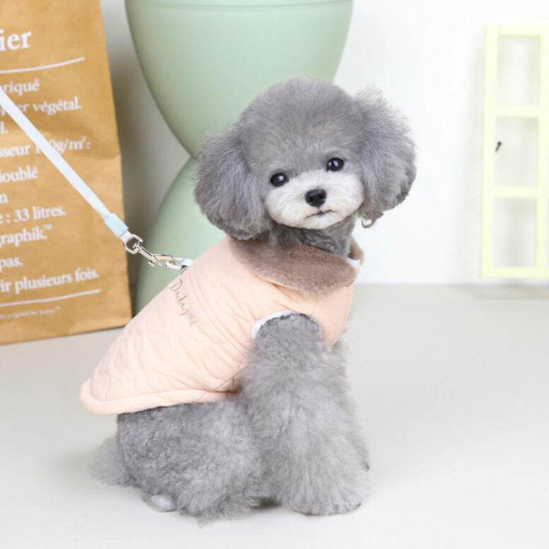 Luxury Fur Collar Coat - Pink